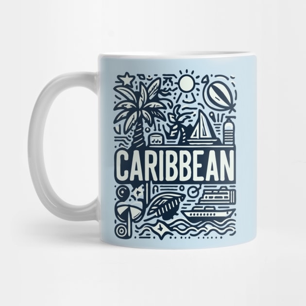 Vintage Caribbean Typography Design by Trendsdk